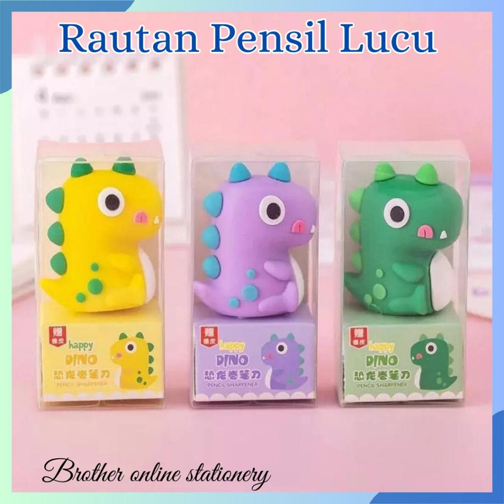 

BOS Rautan Putar Karet + Penghapus/Pencil Sharpener/Orotan Pensil Lucu