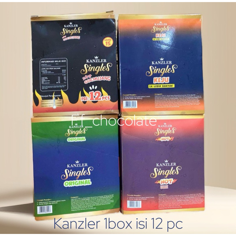 

Kanzler singles sosis sapi & ayam 1 box 65gr x 12pc