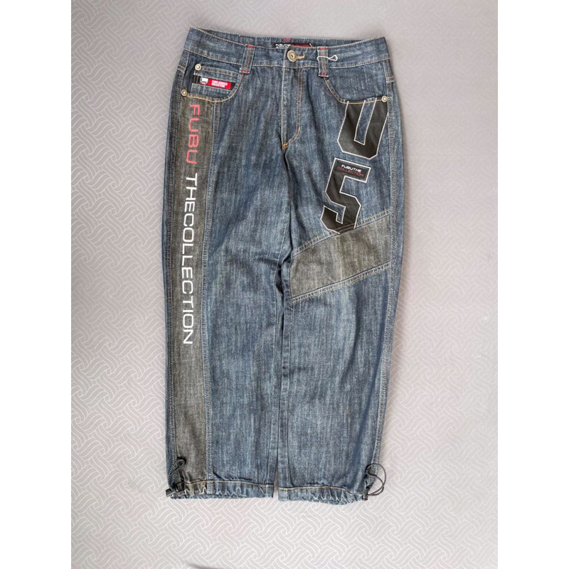 THRIFT CELANA JEANS FUBU STREET WEAR