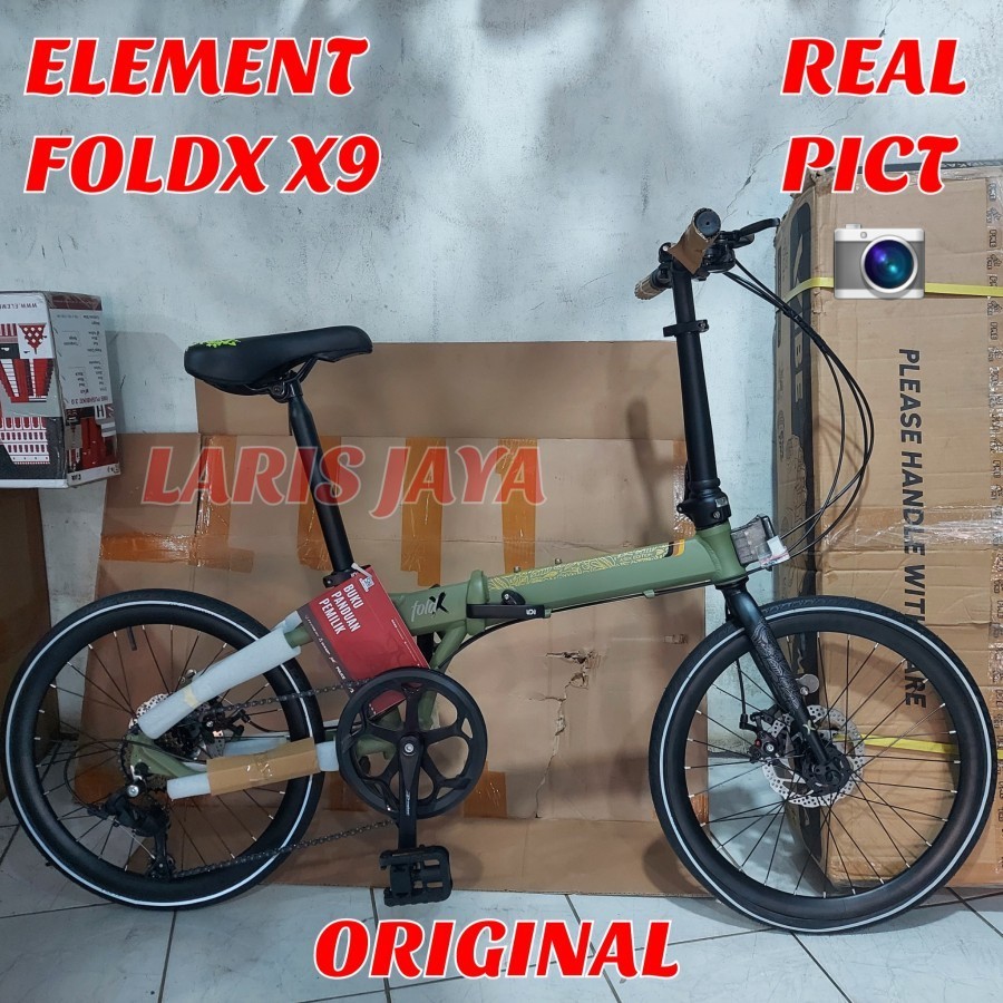 SEPEDA LIPAT 20 INCH ELEMENT FOLDX X9 FOLDING BIKE ELEMENT 20X1⅜ ATAU 22 INCH BY ELEMENT TERBARU
