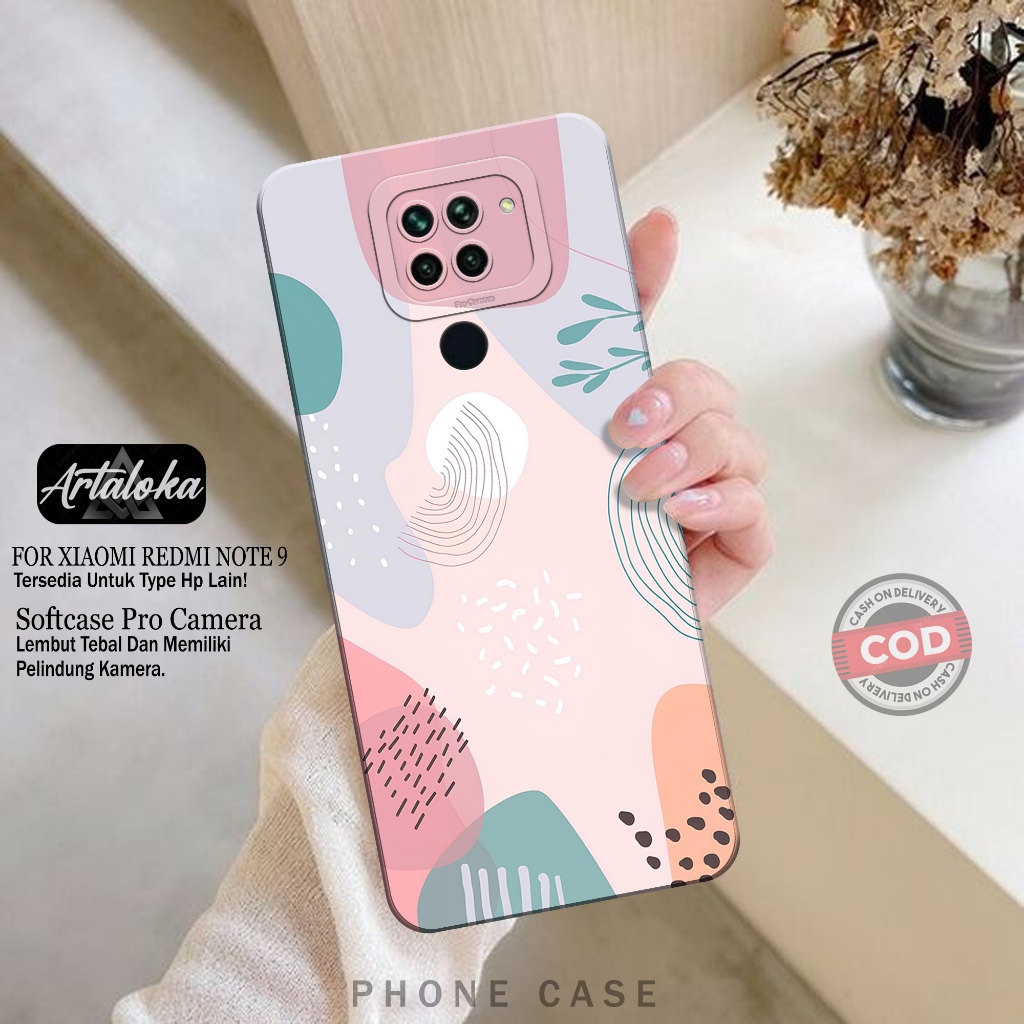 Softcase Hp Xiaomi Redmi Note 9 Fashion Case Pattern Lucu Case Xiaomi Redmi Note 9 Silikon TPU Pro C