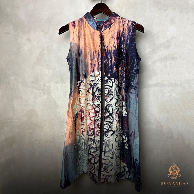 Outer Wanita Jumputan Abstrak