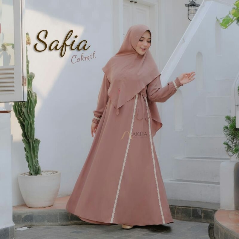 PROMO SAFIA DRESS SET HIJAB BY AKIFA