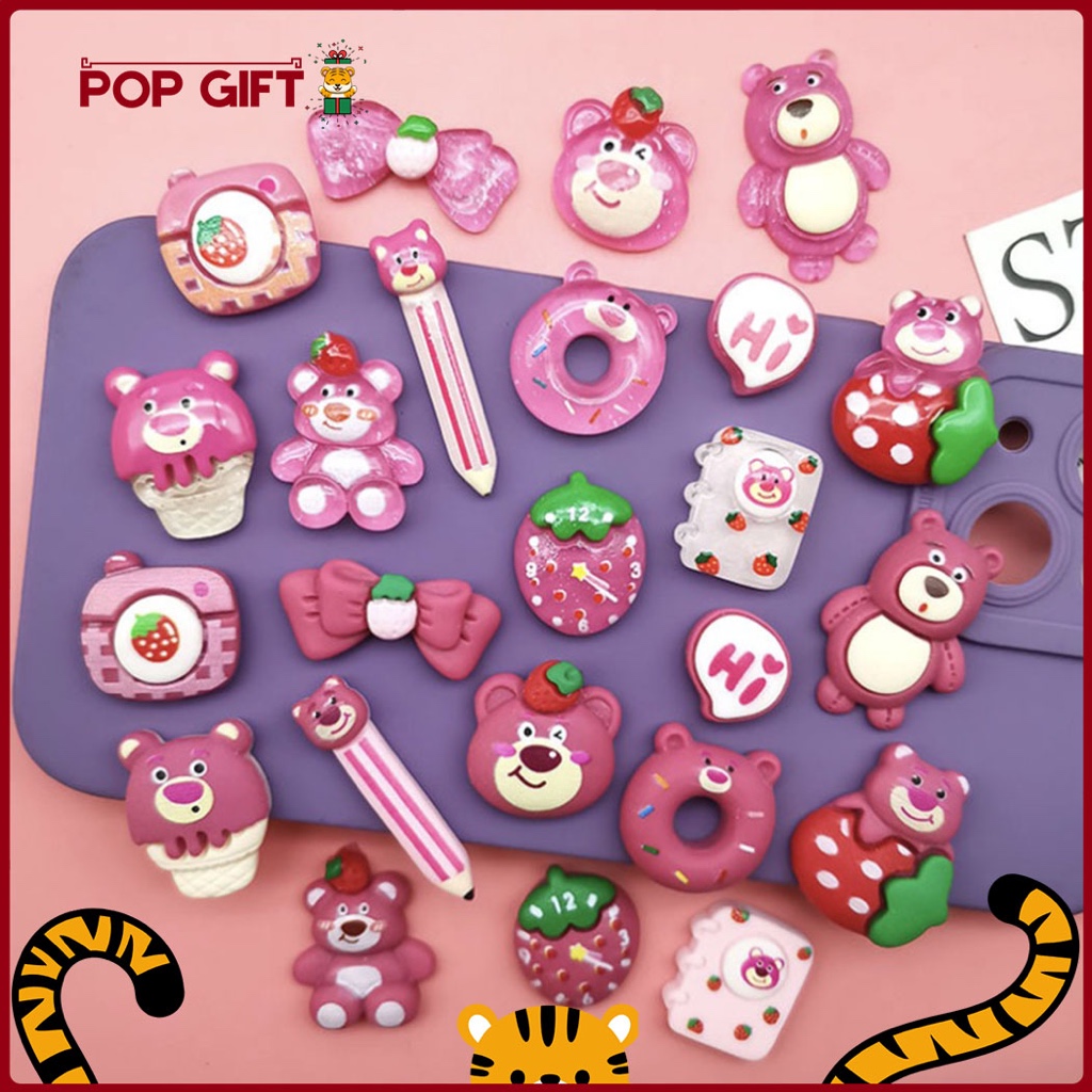 

PG Stiker 3D Pink Case HP Botol Minum Notebook Stiker DIY Timbul Per Pcs Aesthetic PIN Motif Lotso