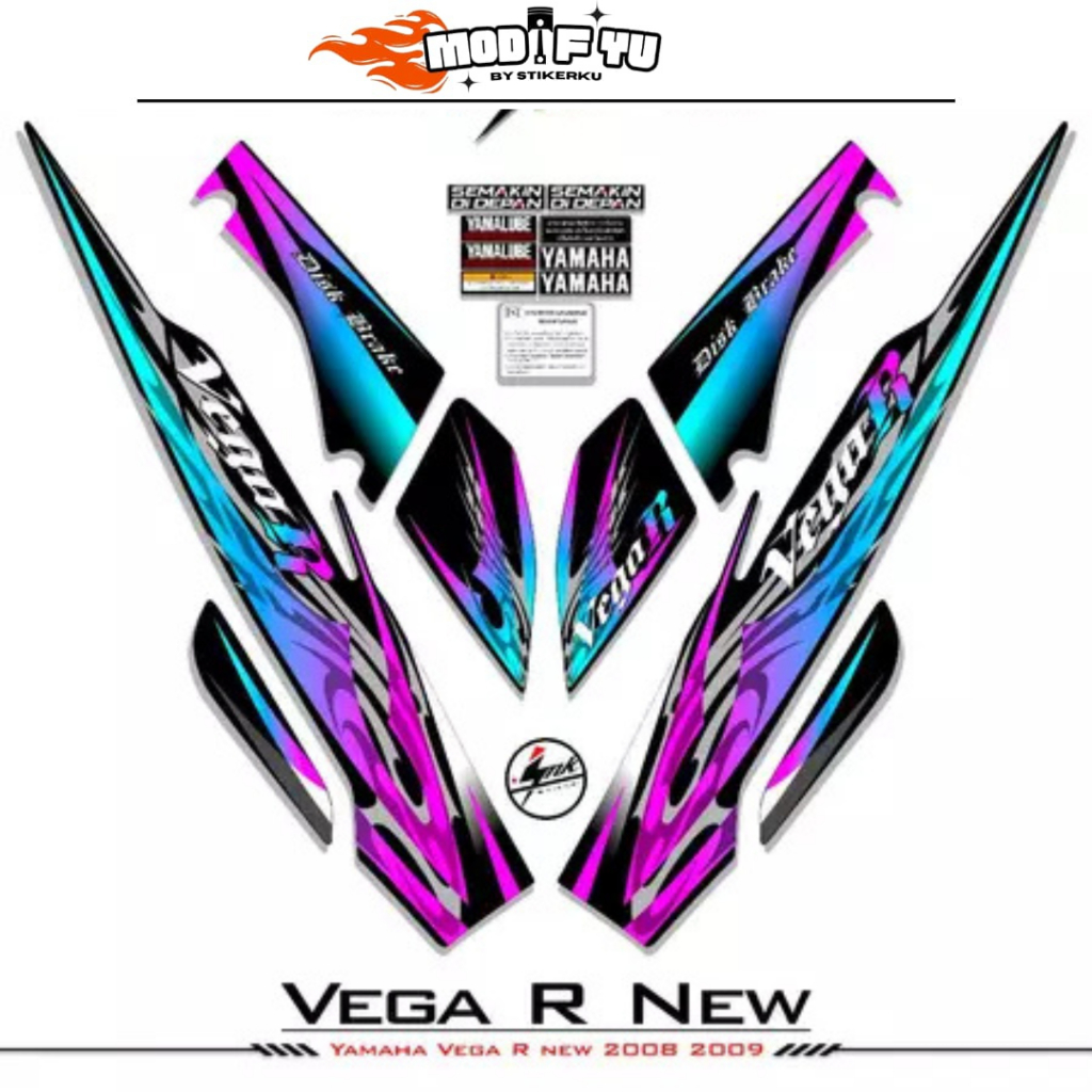 STRIPING VEGA R NEW / MOTIF C58 / STIKER VEGA R NEW / STICKER VEGA RR / STICKER VEGA R NEW ZR / DECA