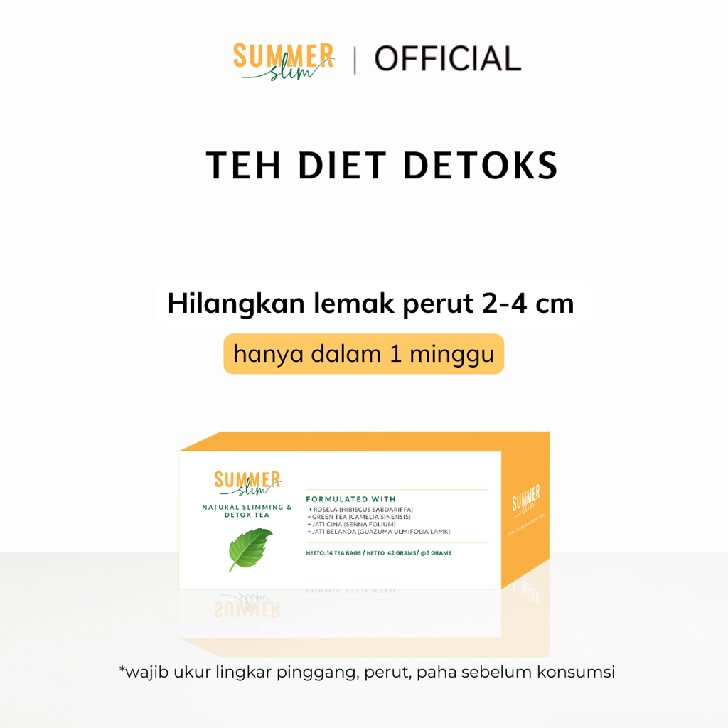 TEH DIET | Summer Slim Detoks Tea Pelangsing Herbal
