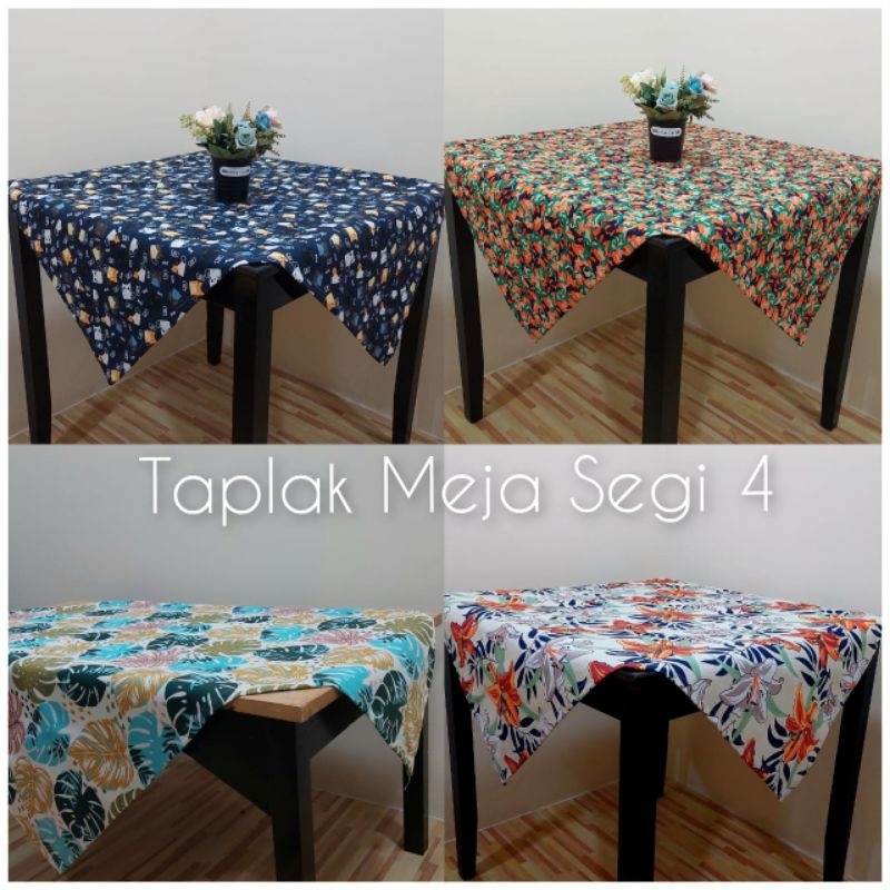 Taplak Meja Persegi 100 x 100, 120 x 120 cm, Taplak Meja Makan, Taplak Meja Tamu