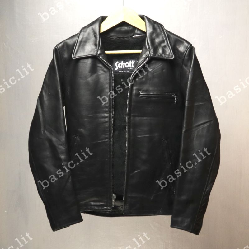 Schott 642 single rider biker leather jacket second preloved