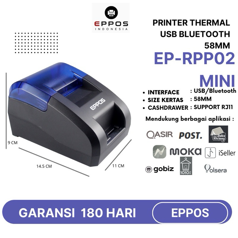 EPPOS Printer Thermal Bluetooth