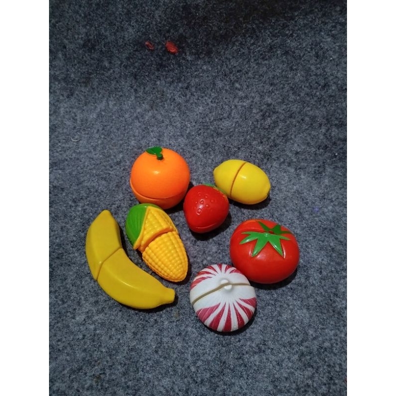 mainan buah potong preloved