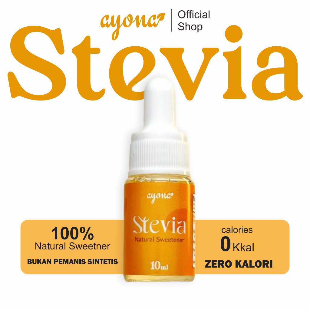 

Ayona Stevia Natural Sweetener Gula Tetes Stevia Tetes Stevia Cair Sehat Alami Untuk Diabetes dan Diet Nol Kalori 10 ml