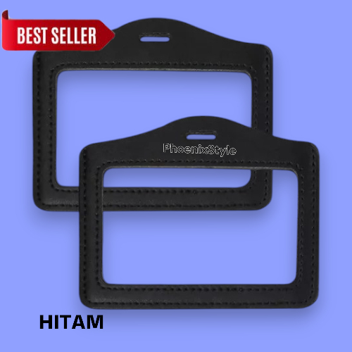 

Phoenix - Frame ID CARD Kulit Mika Plastik Landscape Double Side / Name Tag ID CARD