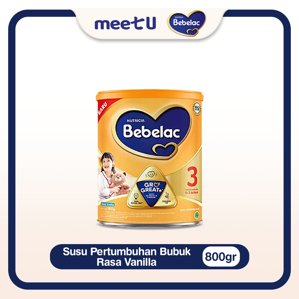 

Bebelac 3 Vanilla/Madu Susu Pertumbuhan Untuk Usia 1 - 3 Tahun