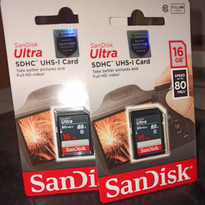SD Card 16Gb | SanDisk Ultra SDHC | SD Card 16Gb 80MBps