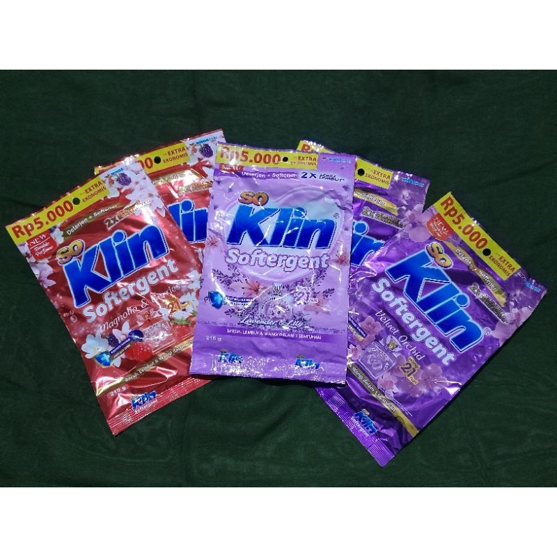 Sabun cuci baju so klin softergent kemasan 5000