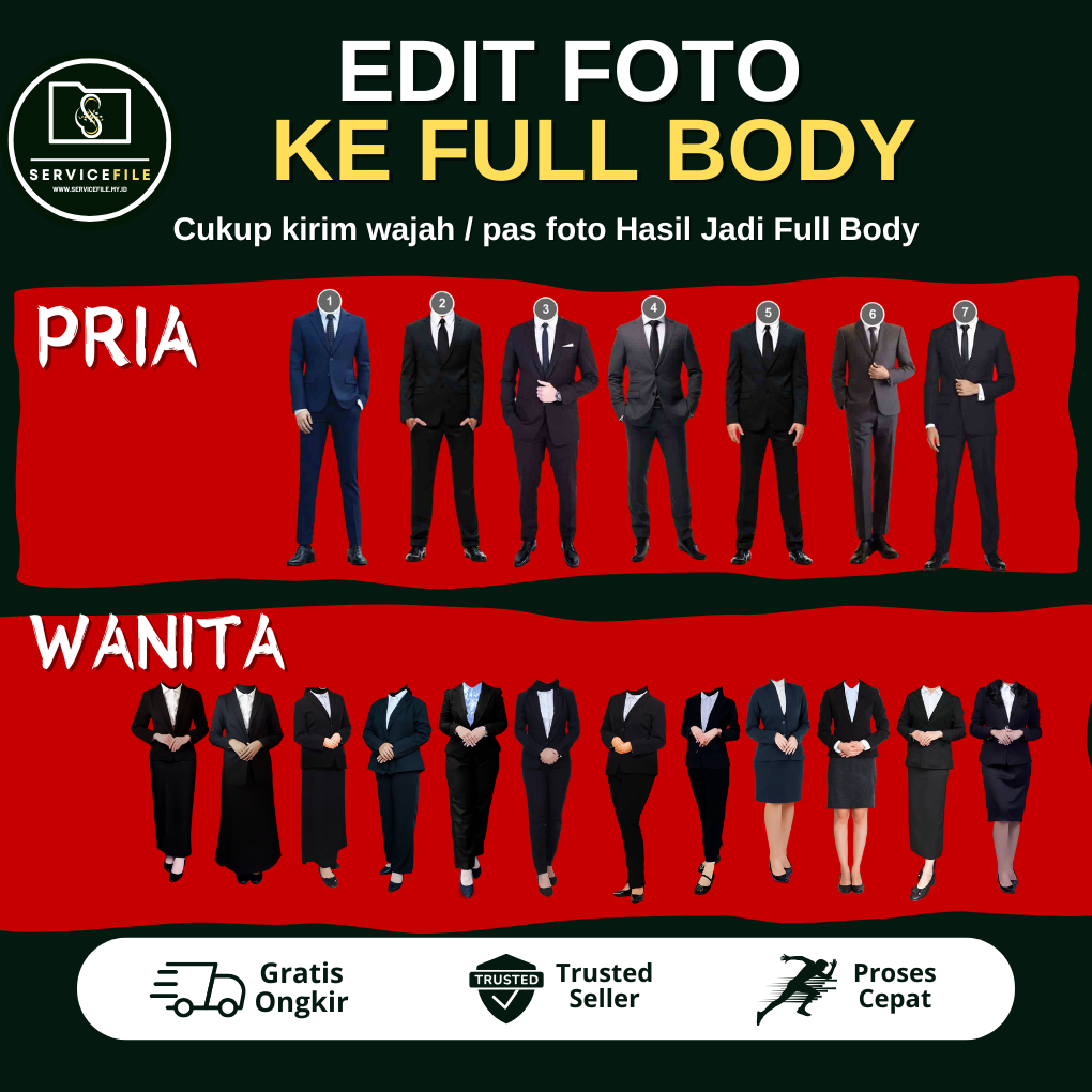 Edit Foto jadi Full Body, Pas Foto ke Full Body