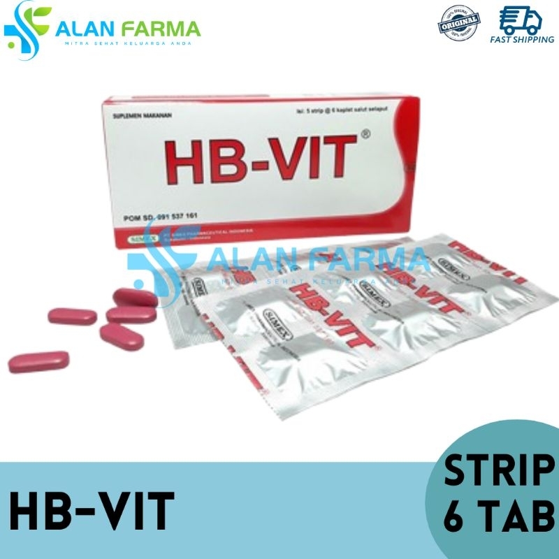 HB-Vit Strip isi 6 Kaplet | HB Vit | HBVIT | Vitamin HB Simex
