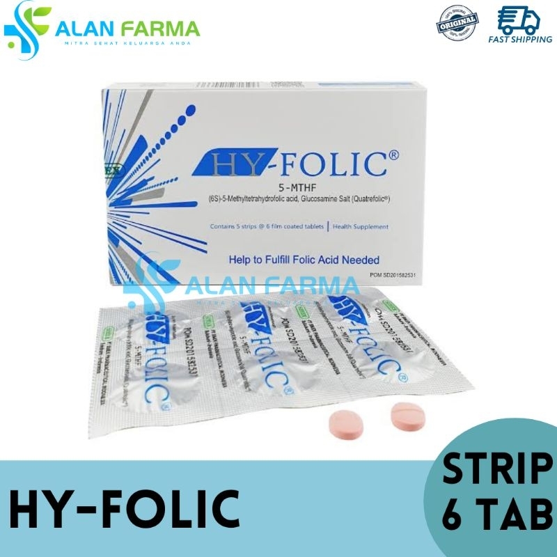Hy-Folic Strip 6 Tablet | Hy Folic | Asam Folat