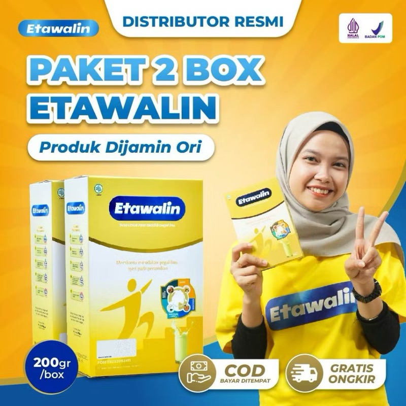 

2 BOX ETAWALIN 100% ORIGINAL 2 BOX | Susu Kambing Ori Official Store Asli Ampuh Atasi Nyeri Sendi Dan Pegel Linu ETAWALIN