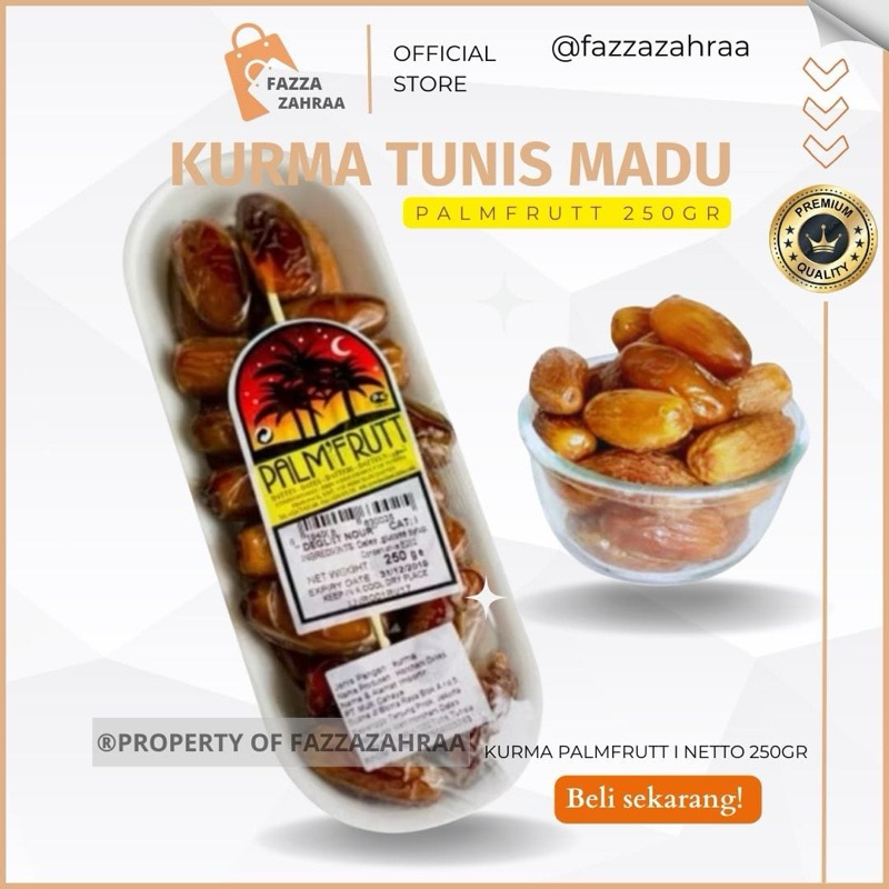 

Kurma Tunisia Madu Palm Fruit 250gr premium dates arab