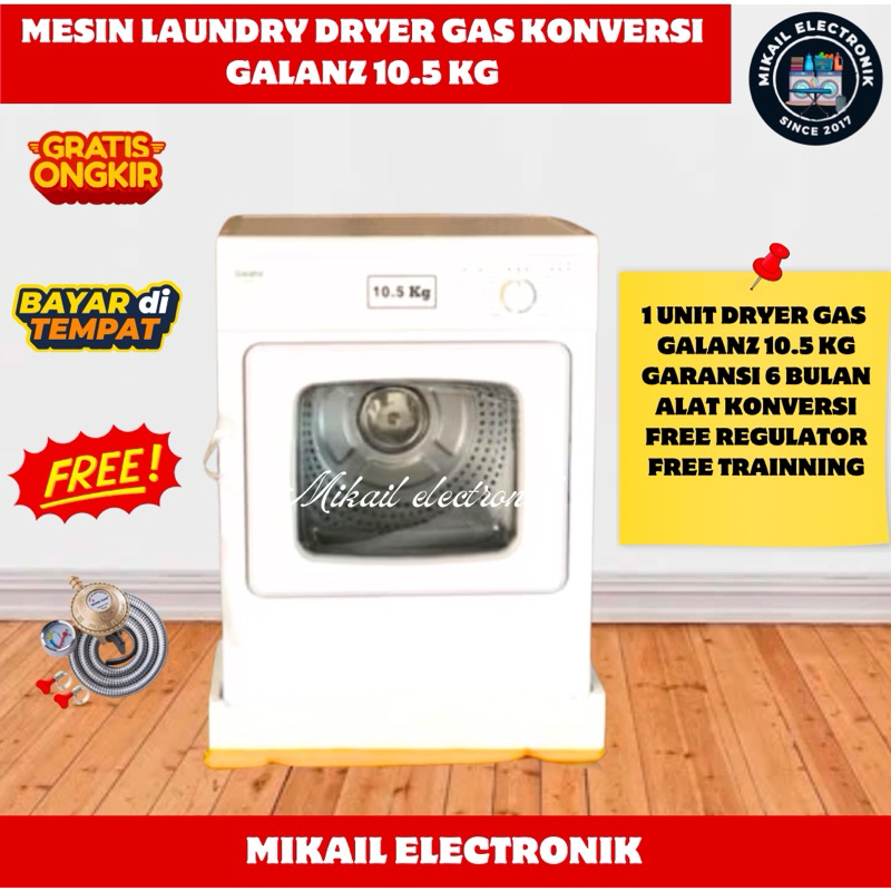 MESIN DRYER GAS KONVERSI GALANZ 10.5 KG