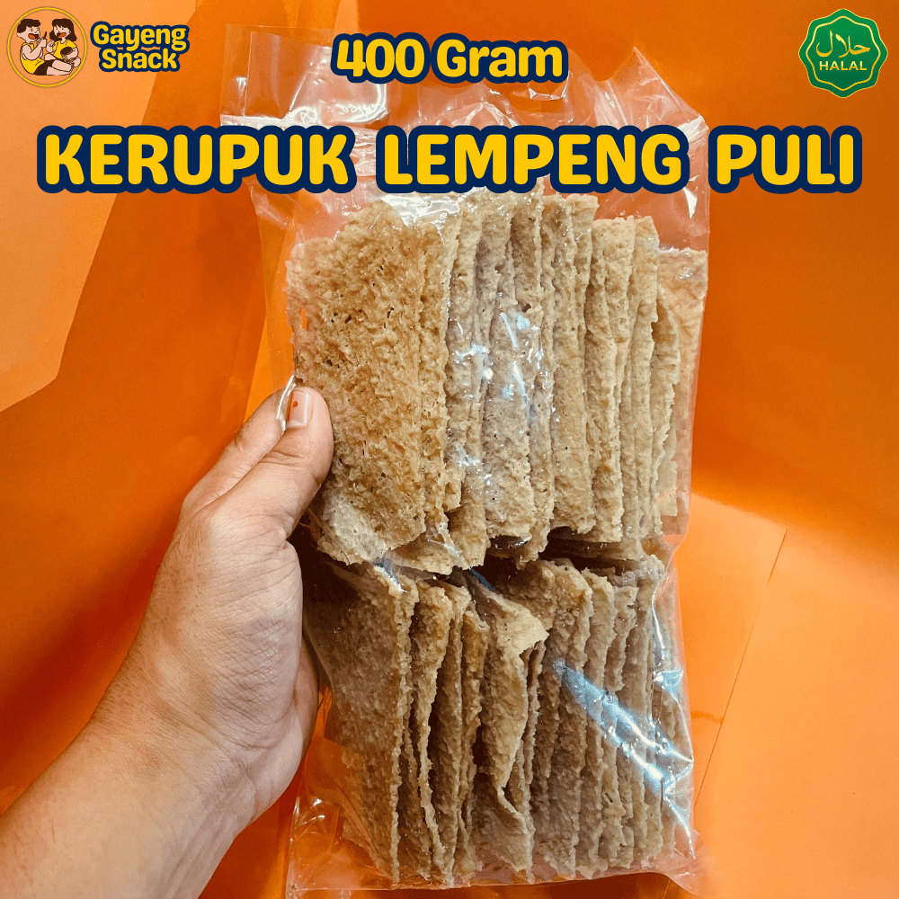 

Kerupuk Mentah Lempeng Puli Asli - Kerupuk Lempeng Beras Gendar 400gr