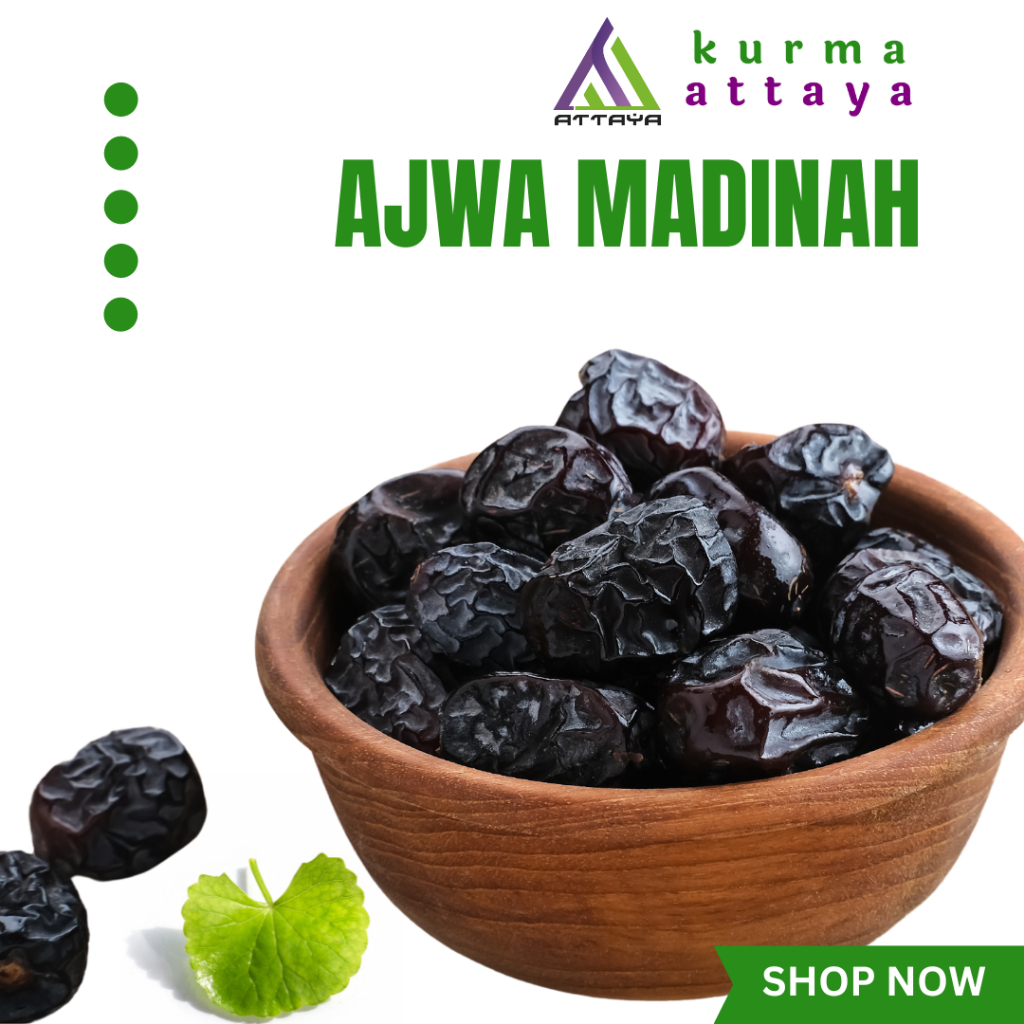 

250gr Fresh Kurma Ajwa Madinah Premium Lebih Empuk Kurma nabi madinah dates