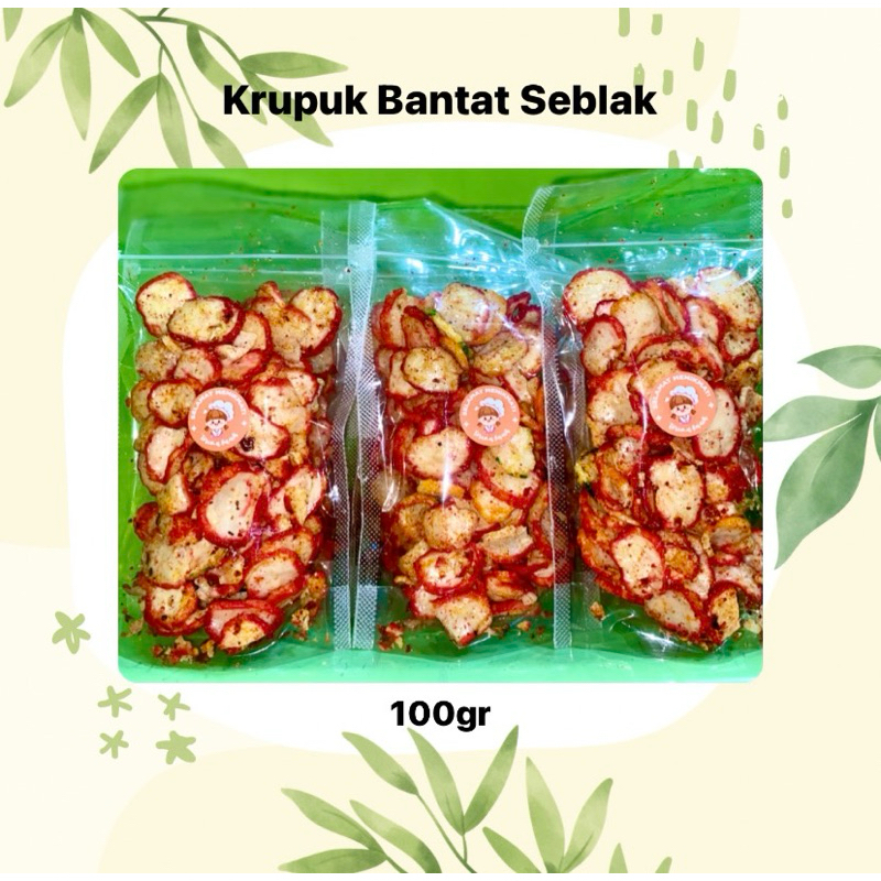 

Serba 5000 Krupuk Bantat Seblak Pedas Daun Jeruk 100gr
