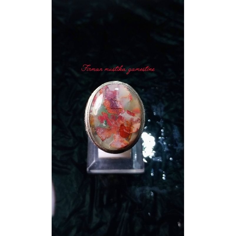 cincin batu akik tembaga garut