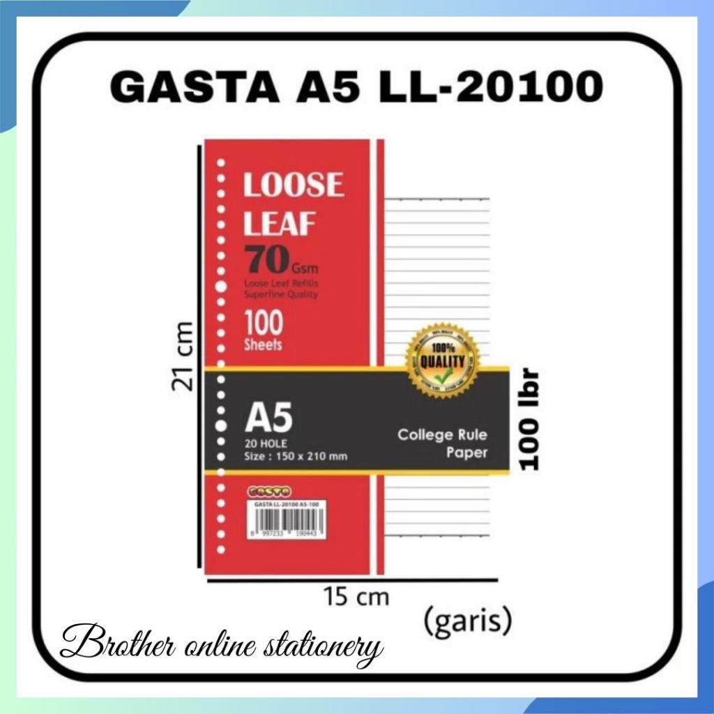 

BOS Loose Leaf A5 100 lbr / Isi Kertas Binder/ Memo Tulis Paper