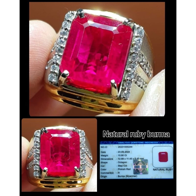 RUBY DELIMA SUPER ASLI MYANMAR BURMA