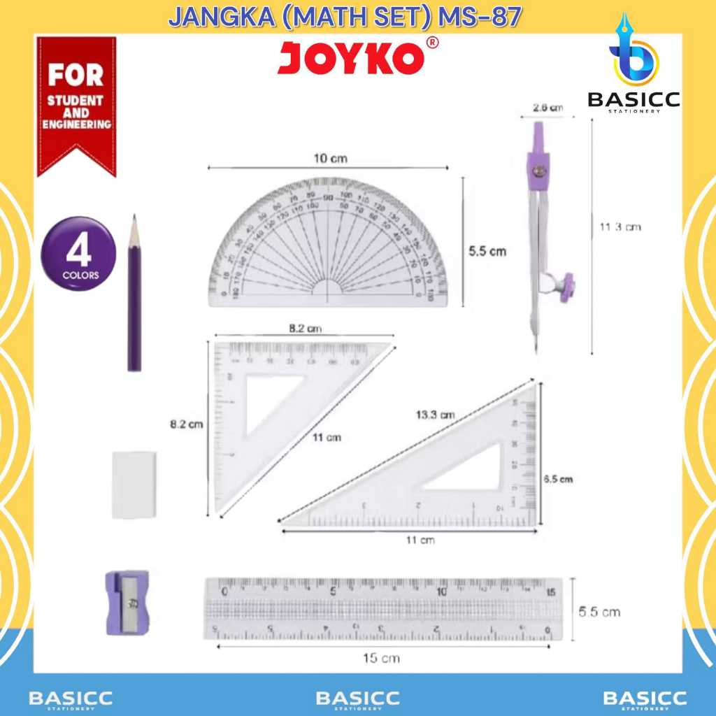 

Joyko Math Set | Jangka MS-87