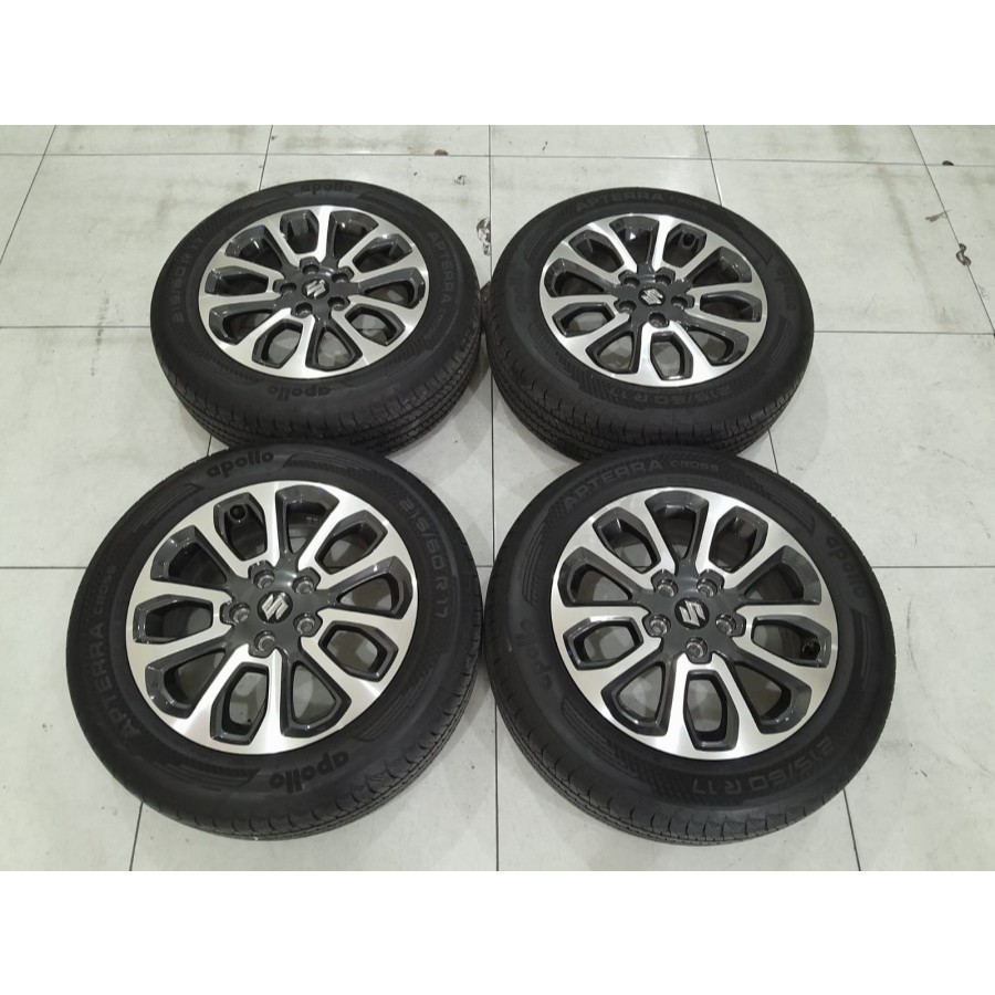 Velg Mobil Bekas Ring 17 Lubang Baut 5 Pelek Racing Ori Copotan STD VITARA R17X6,5 5X114,3 ET50 BAN 