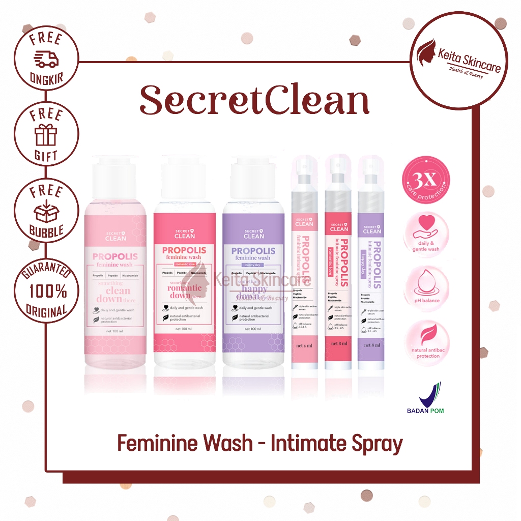 Secret Clean Propolis Feminine Intimate Spray Secret Clean Propolis Feminine Wash