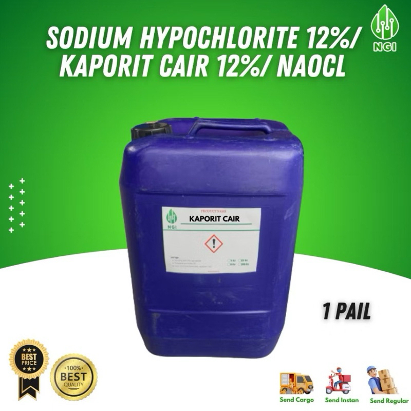 kaporit cair 12% / naocl 20 kg
