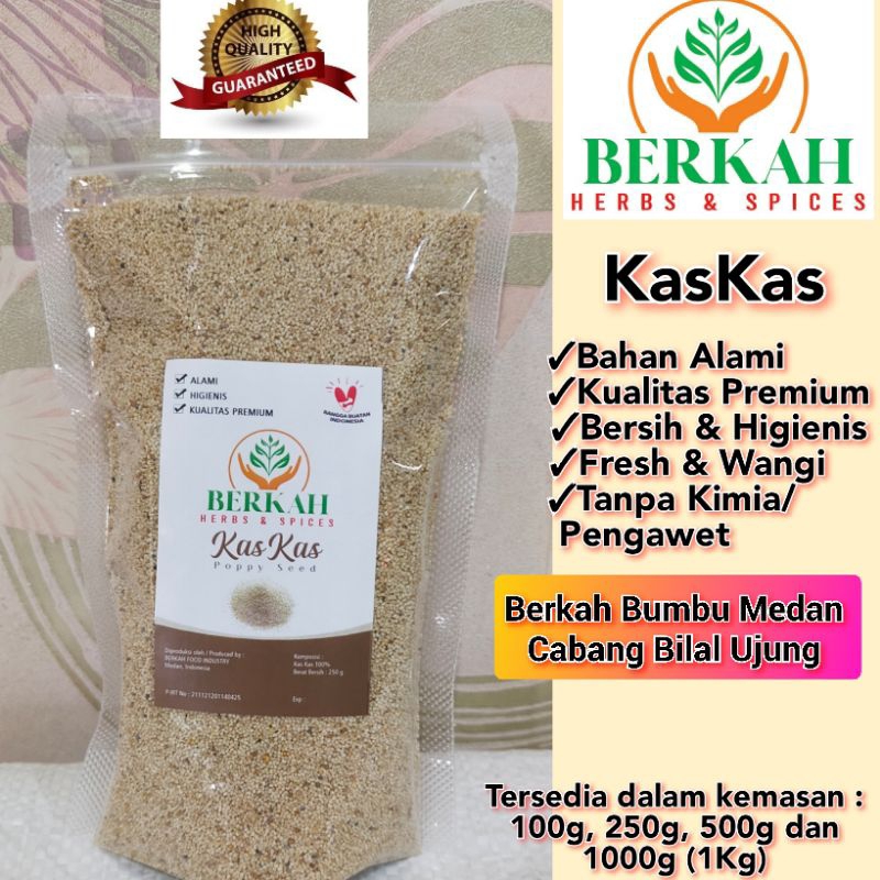 

Kaskas Koca Kaci Berkah 100gr Kualitas Pilihan Halal