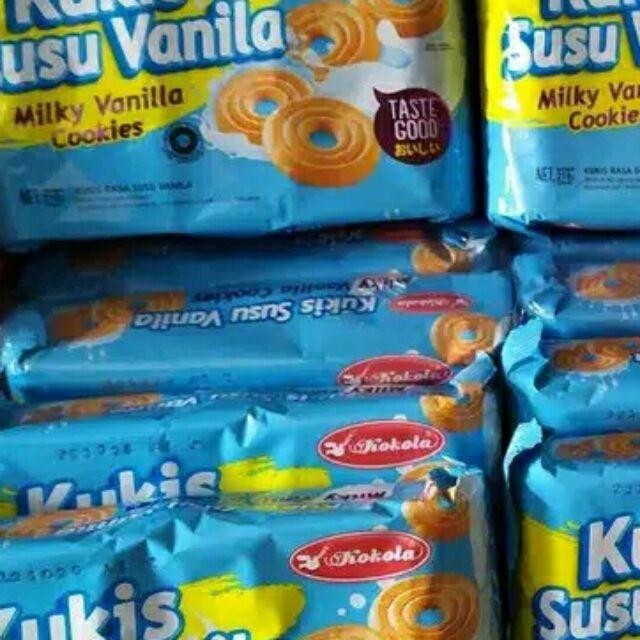 

ENAK MURAH KOKOLA COOKIES RASA VANILA MURAH 218 GRAM