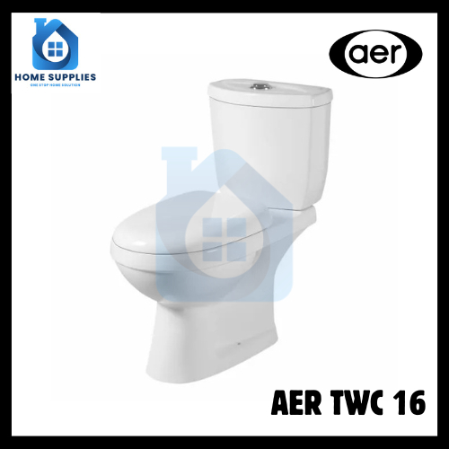 Kloset Duduk / Monoblock Toilet Duduk Otomatis AER TWC 16