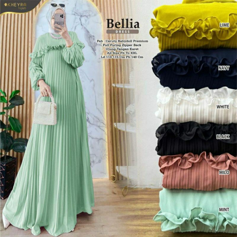 Belia ld 110-115 All size Dress muslim Gamis By Alila