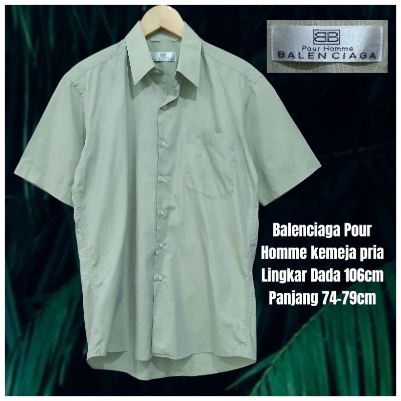 Balenciaga Pour Homme kemeja pria