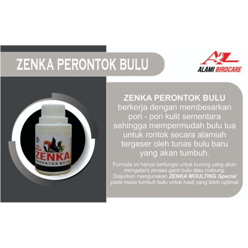 Zenka Perontok Bulu Burung