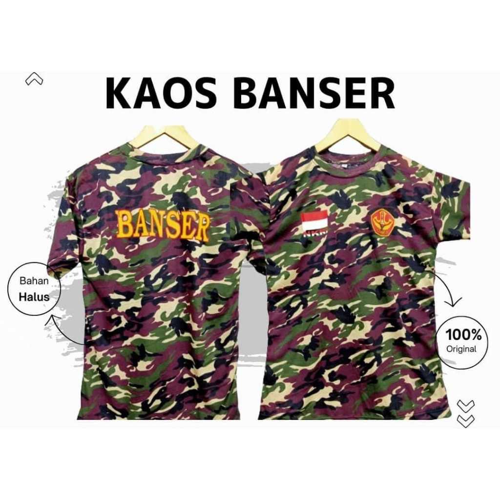 Baju Ormas Banser Kaos Ormas Banser Loreng Banser Lengan Pendek LMP FKPPI Banser Golkar PP