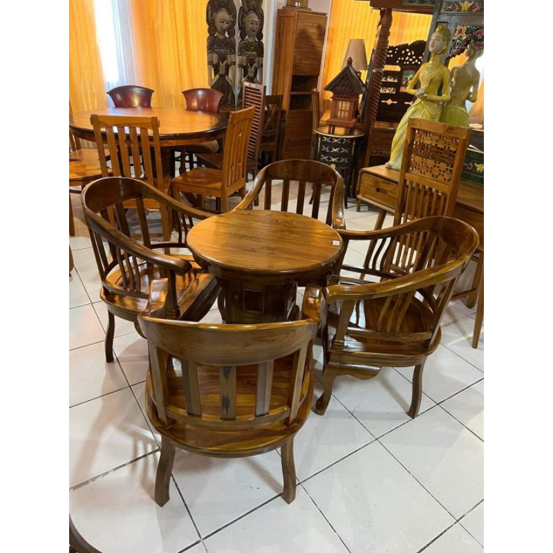 KURSI BETAWI LENONG | KURSI TERAS BETAWI LENONG KAYI JATI | KURSI TAMU BETAWI KLASIK