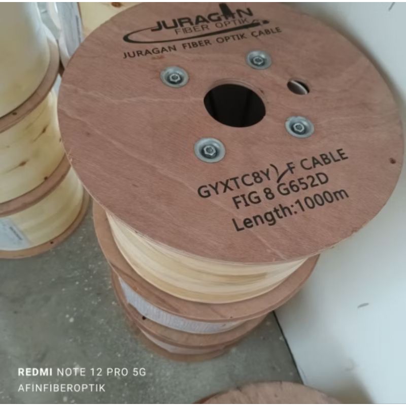 kabel Fo 2 core fig 8 panjang 1.000 meter/kabel ku mini 2 core fig 8