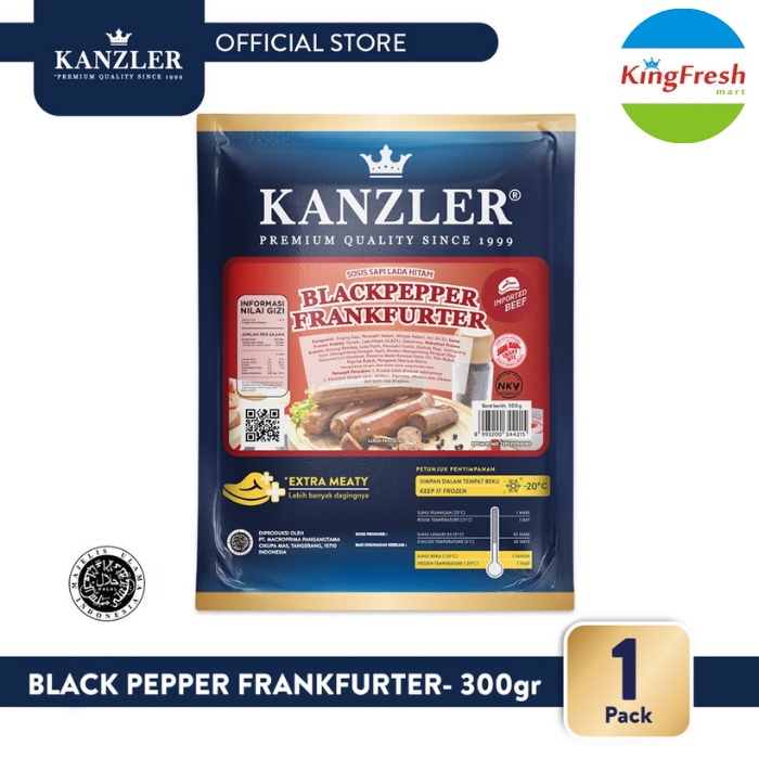 

Kanzler BlackPapper Frankfurter 300gr