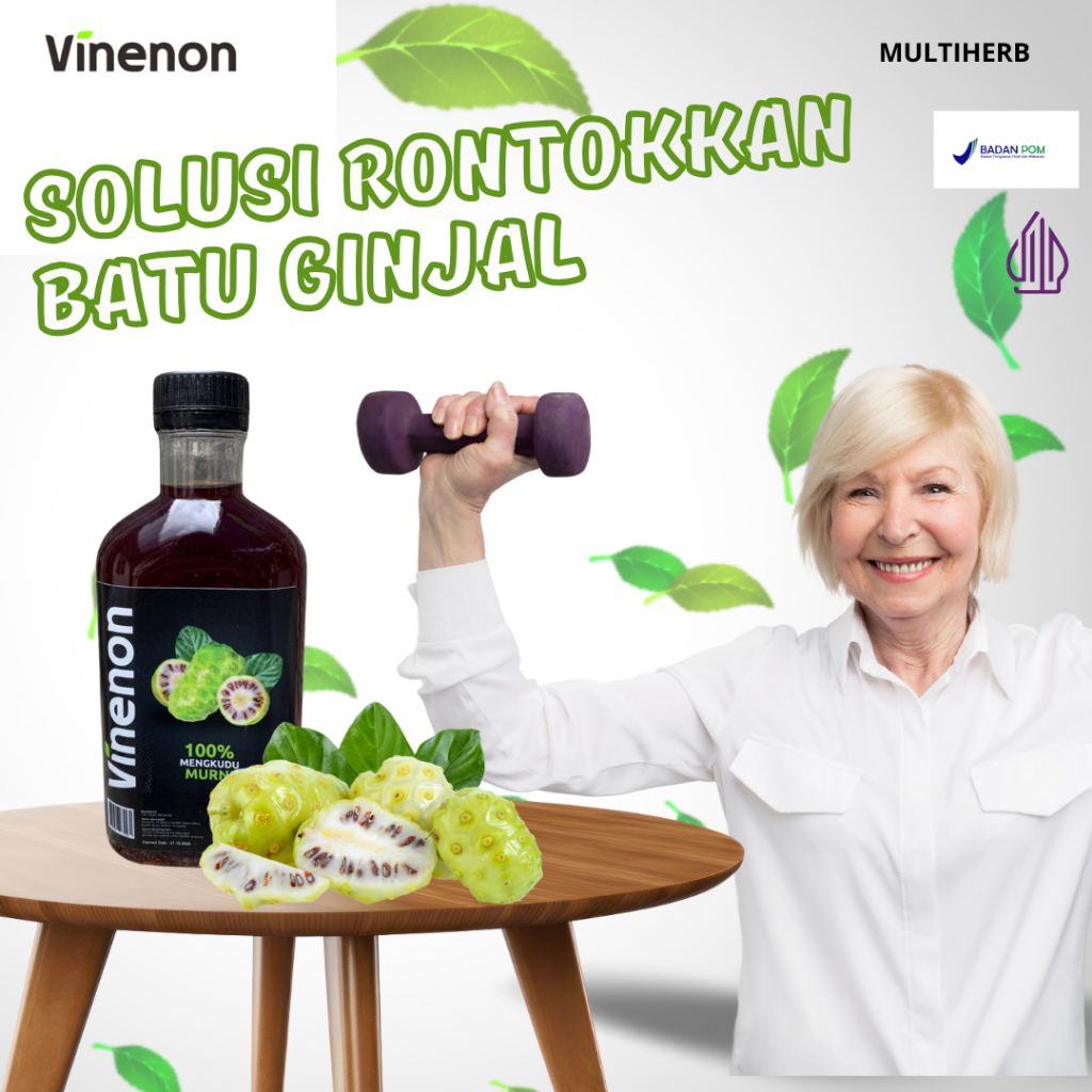 

VINENON cuka mengkudu untuk Hancurkan Batu Ginjal & Melancar Purin