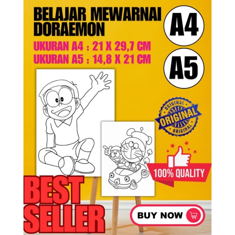 

POSTER MEWARNAI DORAEMON A5 BEST SELLER