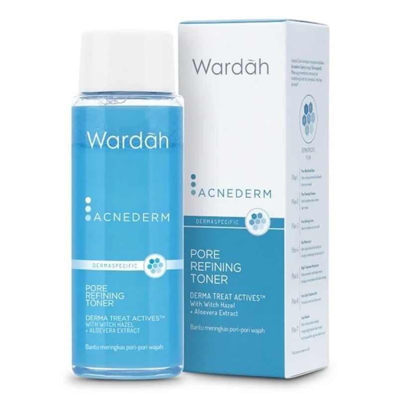 Wardah acnederm pore refining toner/ Wardah acnederm toner 100ml
