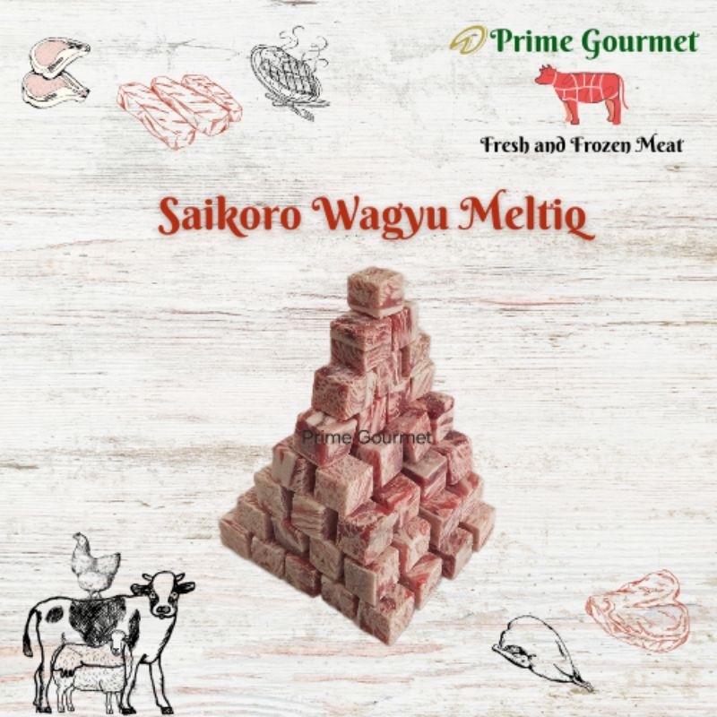 

Wagyu Saikoro Beef 500gram