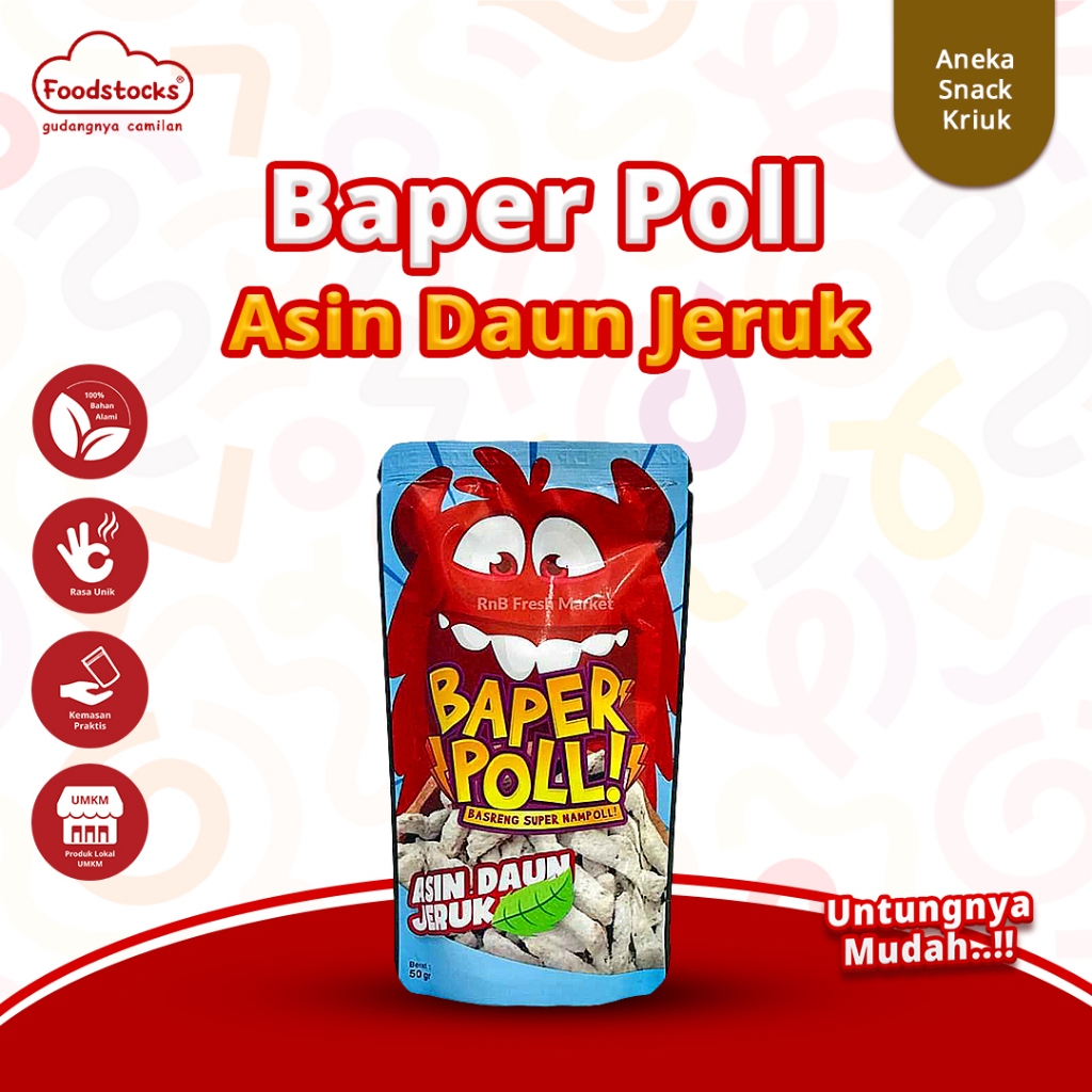 

Basreng Bapper Poll Asin Daun Jeruk ! Cekelin Snack Viral 50gr